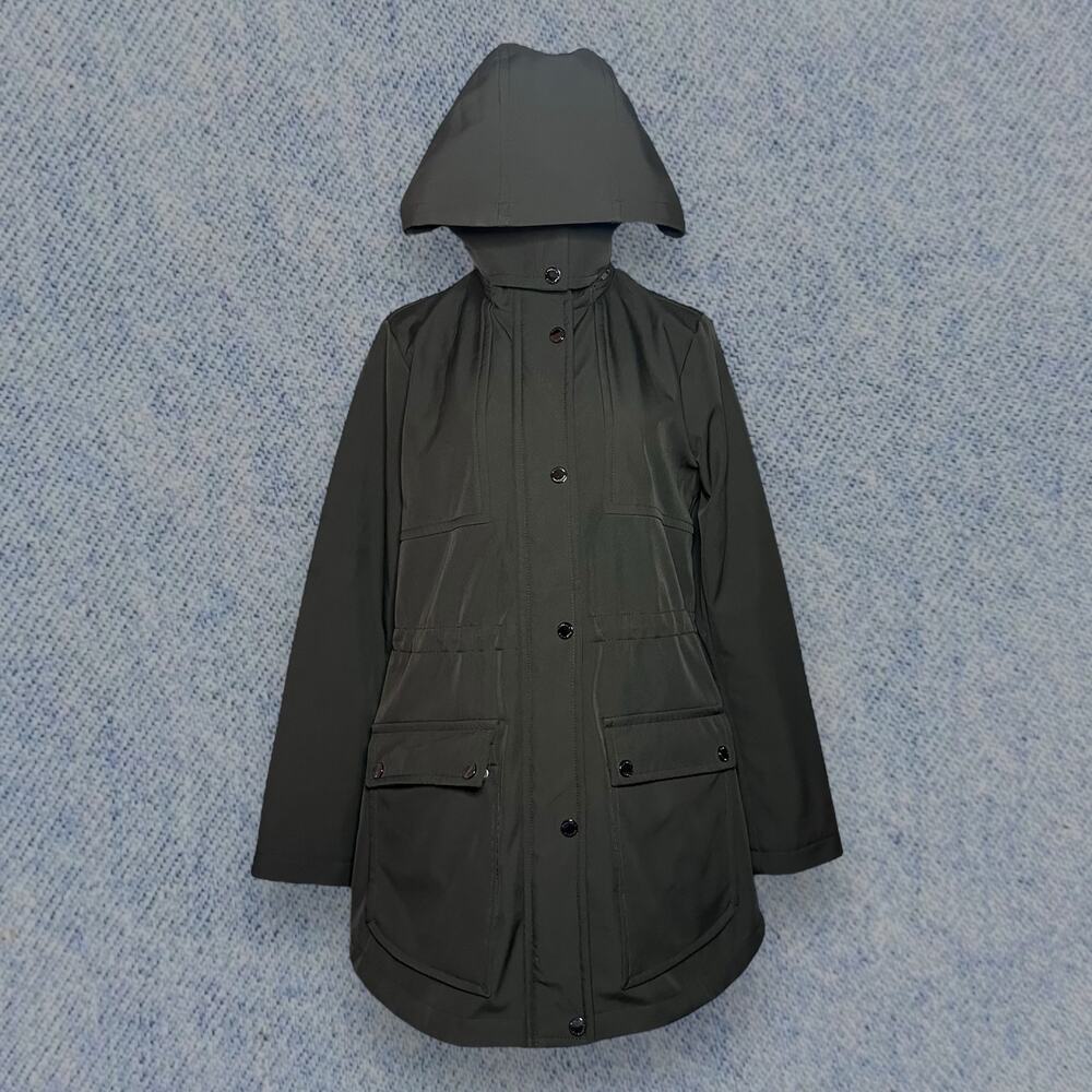 Kenneth Cole Women’s Green Hooded Parka Coat Size: S